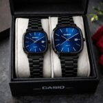 Casio Couple Watch - Black & Blue