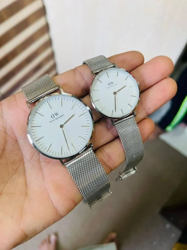 1000156953.webp Daniel Wellington Silver & White - Image 1