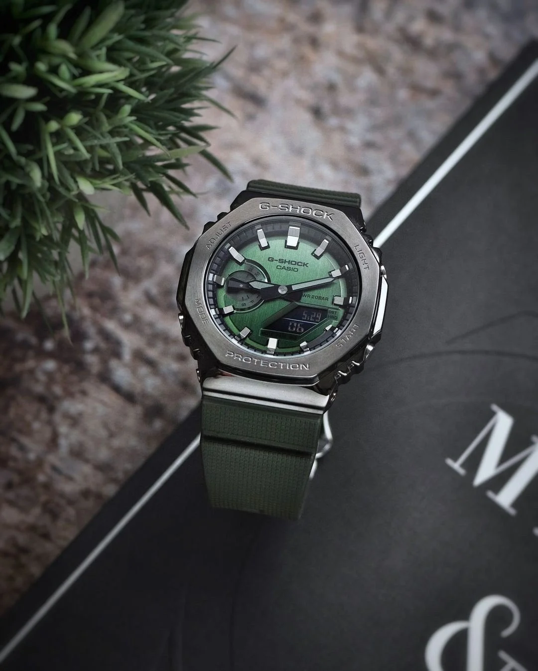 EDFA6E44-3D95-413F-B817-93EDA7F595CA.webp G-SHOCK GM 2100 GREEN METAL BODY - Image 1