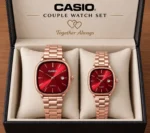 Casio Couple Watch Set - Rose Gold - Image 5