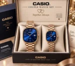 Casio Couple Watch Set - Rose Gold - Image 2