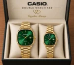 Casio Couple Watch Set - Gold - Image 4