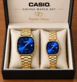 Casio Couple Watch Set - Gold - Image 2