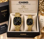 Casio Couple Watch Set - Gold