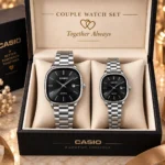 Casio Couple Watch Set - Silver
