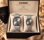 Casio Couple Watch Set - Silver - Image 6
